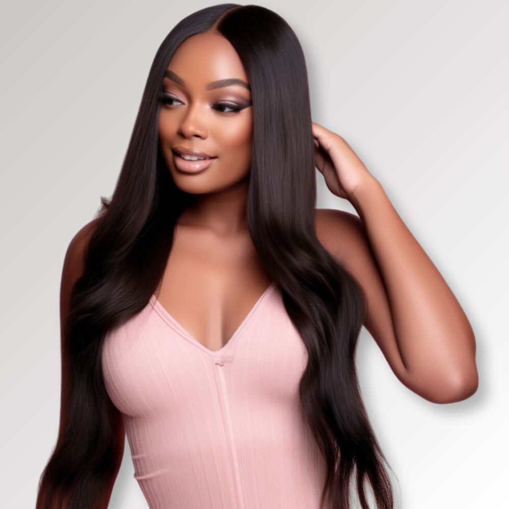 Beginner Friendly Straight Glueless 5x5 HD Lace Closure Wig