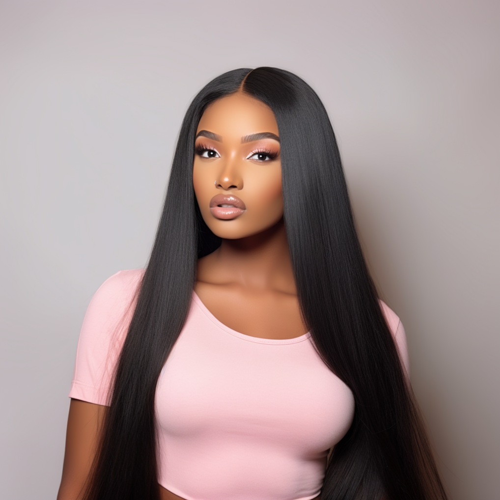 MyChoice Straight Glueless Front Lace Wig