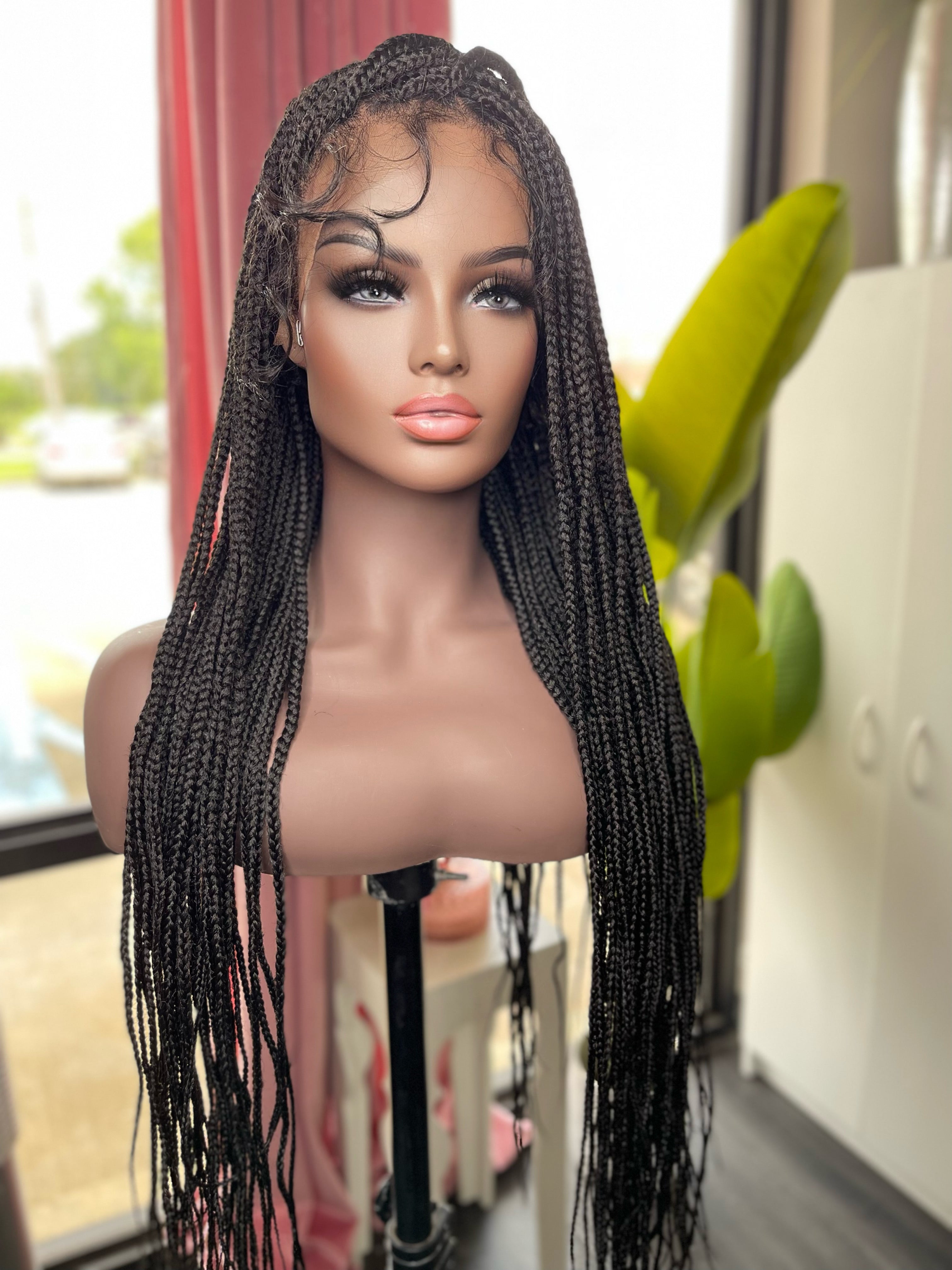 “Jhene” Knotless Hand Braided Wig